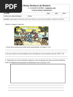 AVALIAÇÃO DE HISTÓRIA