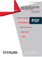 Manual Service Lexmark 7462 - X65x