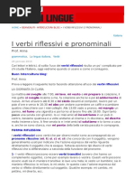 i Verbi Riflessivi