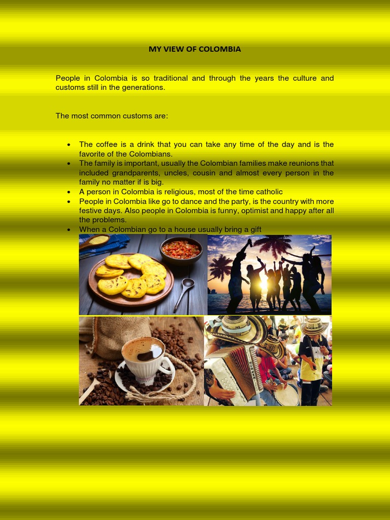My View of Colombia | PDF | Cooking, Food & Wine