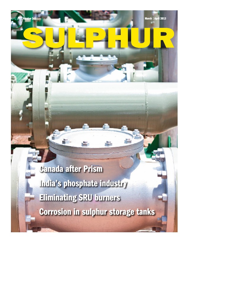 Sulphur Magazine_MarApr 2013_Preventing Corrosion in Sulphur Storage