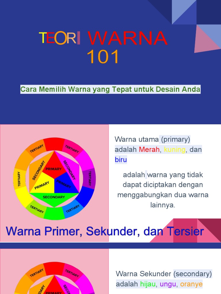  Apa Itu Warna  Primer Sekunder Dan Tersier Ide Perpaduan 