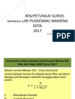 Petunjuk Survei Mawas Diri Puskesmas Wamena Kota