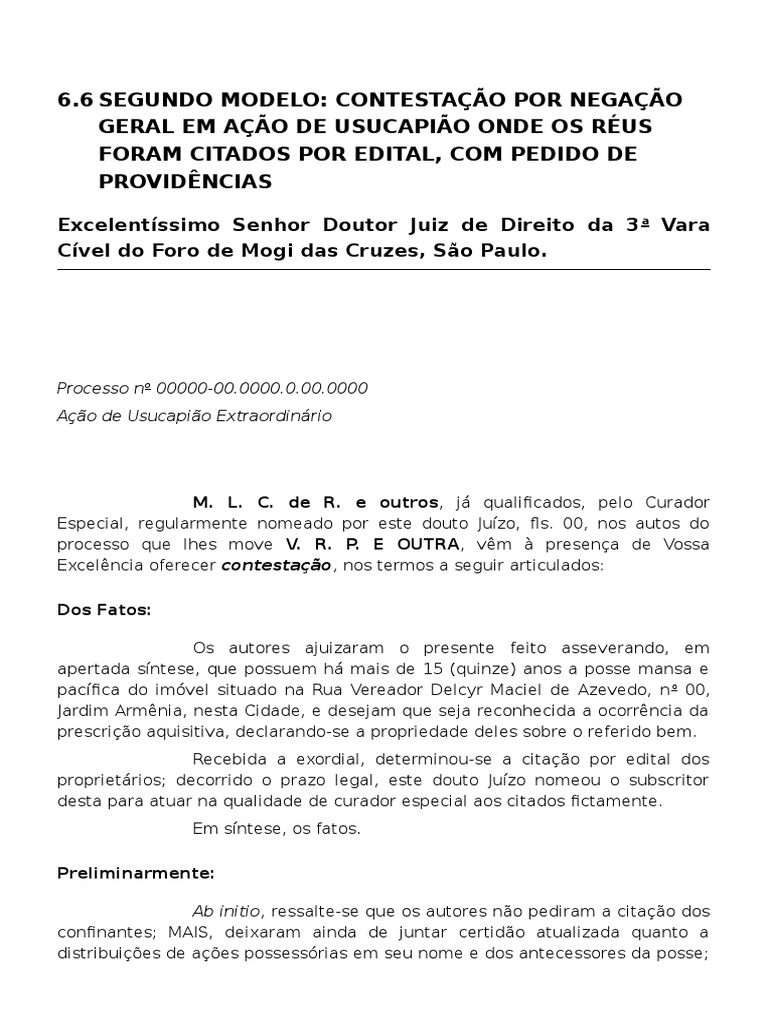 Citação Dos Confinantes Na Ação De Usucapião Novo Cpc