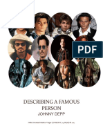 Describing A Famous Person 2017 - Johnny Deep