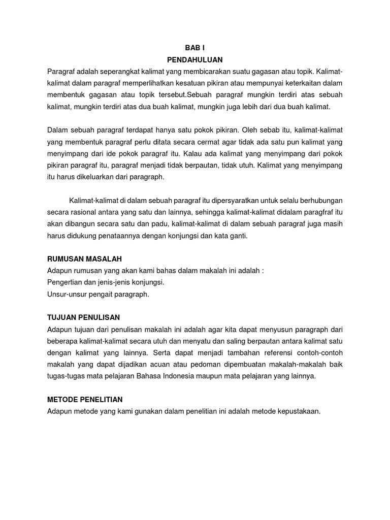 Makalah Unsur Pengait Paragraf