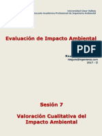 Valoración Cualitativa Del Impacto Ambiental PDF