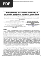 A Relação Entre Ser Humano, Sociedade e a Tecnologia Mediante o Avanço Da Tecnociência