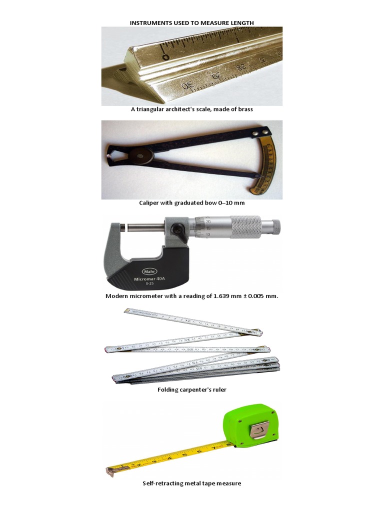 Instruments Used to Measure Length Weighing Scale Scientific