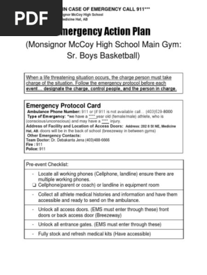 emergency action plan