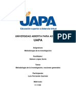 Tarea 1 de Metodologia de La Investigacion