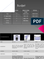 Budjet: Unit Price Per Unit Total