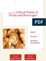 Halal Critical Point of Foods and Beverages - REV-1
