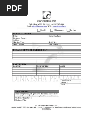 Service Report