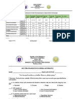 Table of Specifications For Mid-Term Examination in Empowerment Technologies