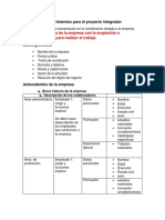 Borrador, Requerimientos para El Proyecto Integrador U1