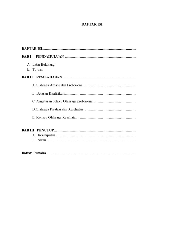Makalah Olahraga Profesional