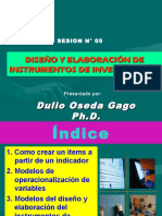 Diseño Y Elaboración de Instrumentos de Investigación