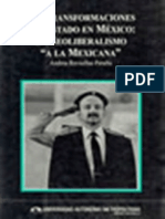 Adriana Revueltas-Las Transformaciones Del Estado en México Un Neoliberalismo - A La Mexicana - UAM-Xochimilco (1996) PDF