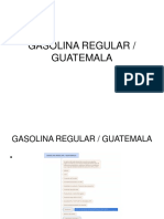 Gasolina Regular Guatemala