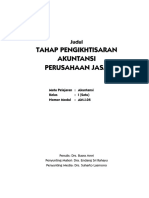 Tahap Pengikhtisaran Akuntansi Perusahaan Jasa