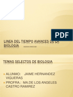 Linea Del Tiempo Avances de La Biologia PDF
