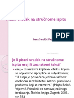 Pisani Uradak Na Stručnome Ispitu