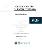 Fuel Cells and Its Applications (Che 694)