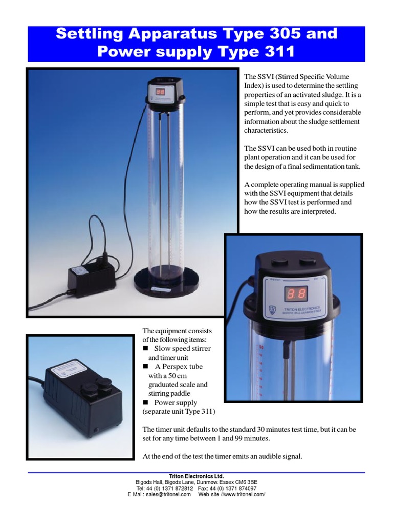 SSVI Test for Sludge Settling Analysis | PDF