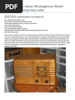 Download Guide to fixing the classic Westinghouse Model 556A AM tabletop tube radio by Gerry SN36371273 doc pdf