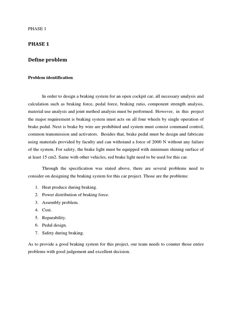 COMPLETE Report (Braking Department) | PDF | Brake | Machines