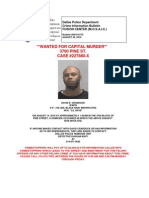 DPD Wanted Bulletin For David E. Craddock