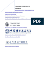 Chines Universities Faculty List for Management sciences 