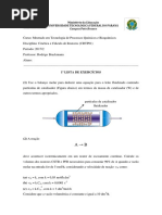 Lista 1 Cinética de Reatores