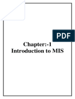 Chapter:-1 Introduction To MIS