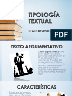 Tipología Textual - Targumentativo