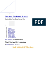 Jyotish - The Divine Science: Nadi Method of Marriage