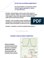 Autocorrelation & Cross-Correlation Applications: "Pattern Recognition" "Signal Detection."