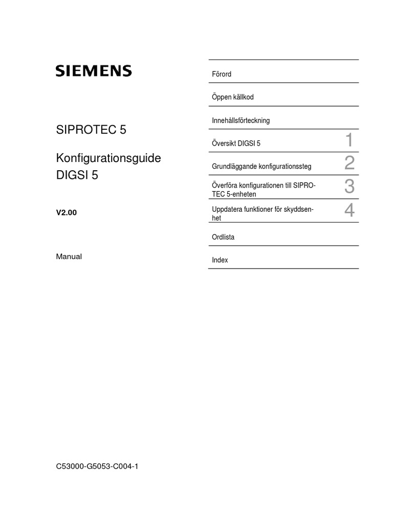 SIP5 Engineering V02.00 Manual C004-1 SV | PDF