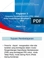 Kegiatan 3: Penguatan Pendidikan Karakter (PPK) Dalam Modul Pengembangan Keprofesian Berkelanjutan (PKB)