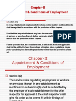 Chapter-II Appointment & Conditions of Employment: Section-3