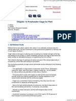 Freshwater Cage Fish Farming: Site Selection and Environmental Considerations