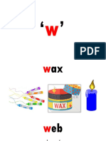 'w’ and 'x'