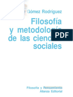 Filosofia y Metodologia de Las Ciencias Sociales
