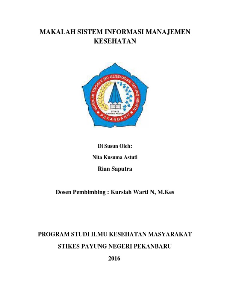 Makalah Sistem Informasi Manajemen Kesehatan
