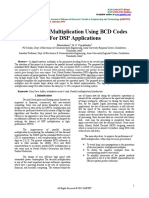 High Speed Multiplication Using BCD Codes For DSP Applications