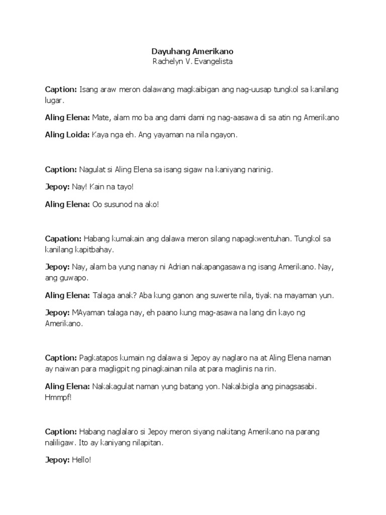 Dayuhang Amerikano Pdf