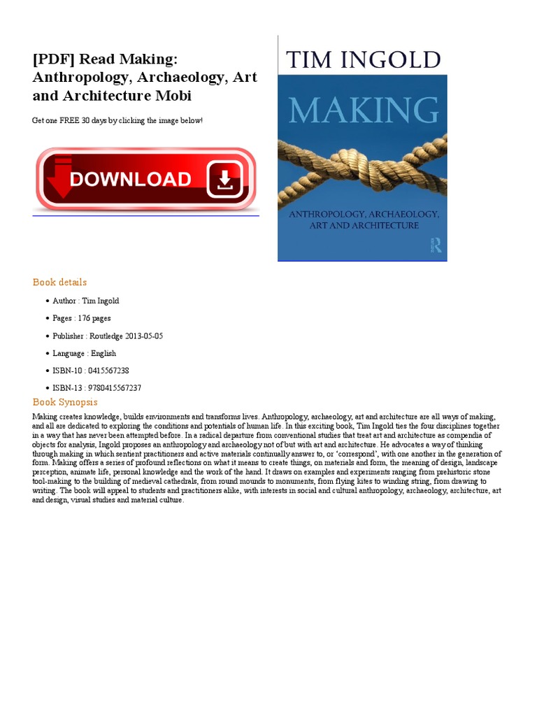 (PDF) Read Making: Anthropology, Archaeology, Art and Architecture ...