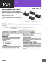 Best-Selling Basic Switch Boasting High Precision and Wide Variety