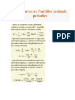 Transformarea Fractiilor Zecimale Periodice